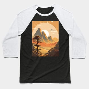 sunset mountains Baseball T-Shirt